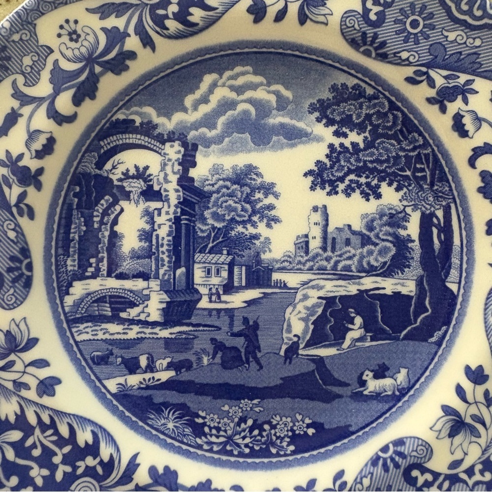 Spode Blue and White 20cm 7.5” Plate - Picture 3 of 6